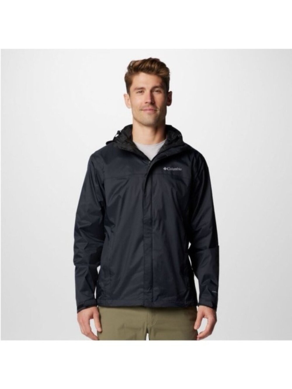 Columbia storm dry lightweight black front zip jacket Medium